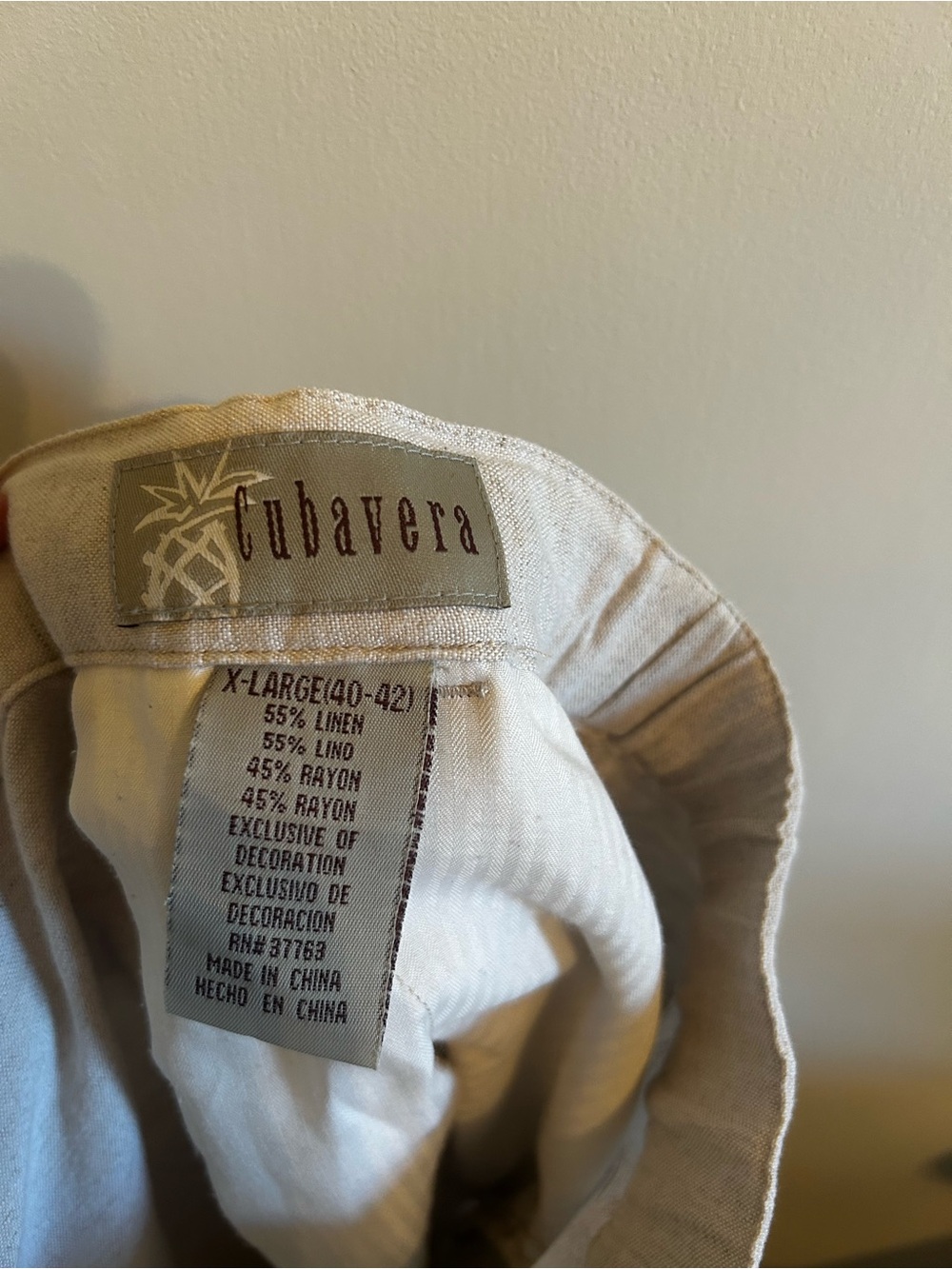 Linen-Blend Pants — Light Tany - Picture 3 of 3